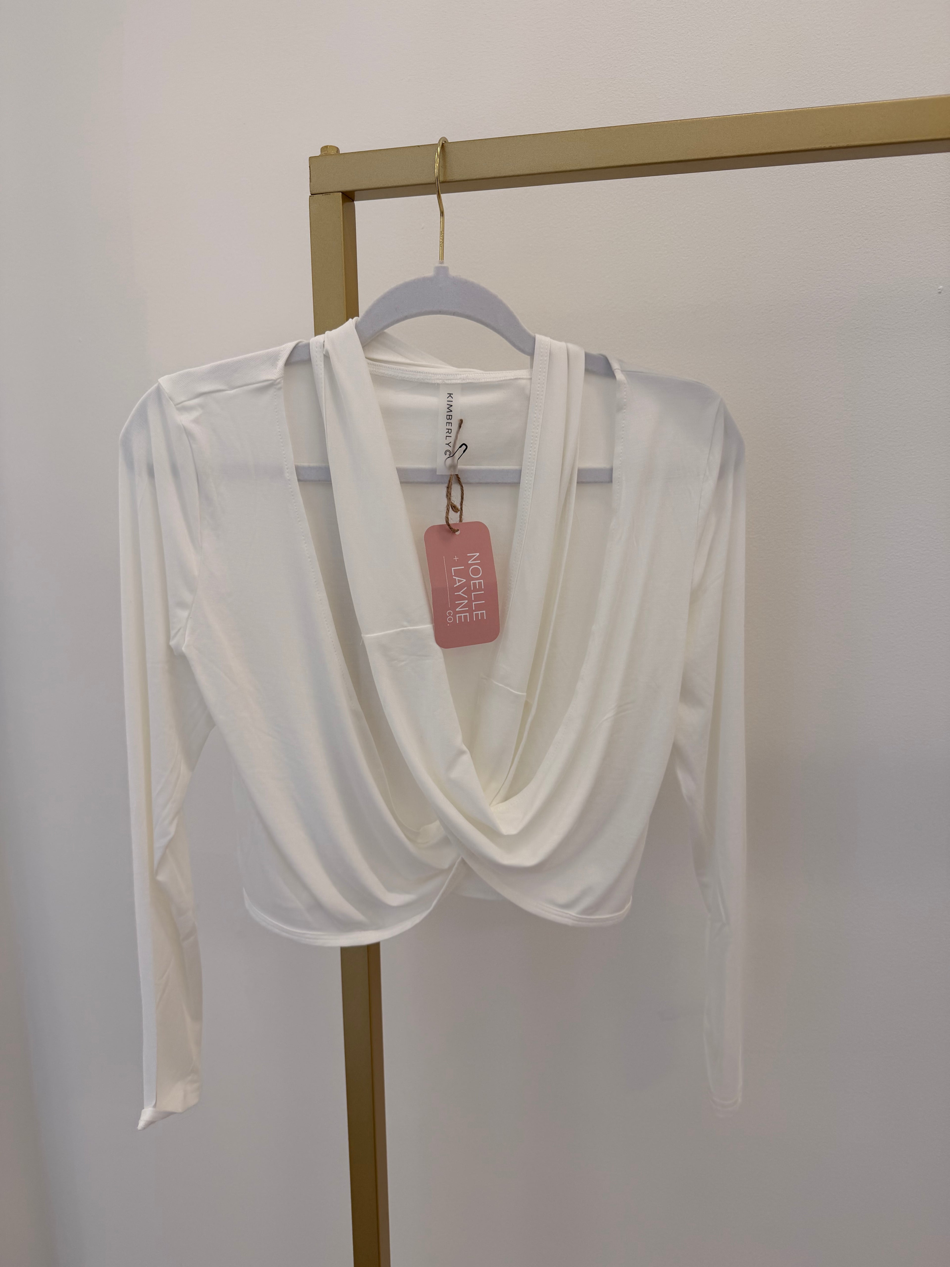 Long Sleeve Wrap Top