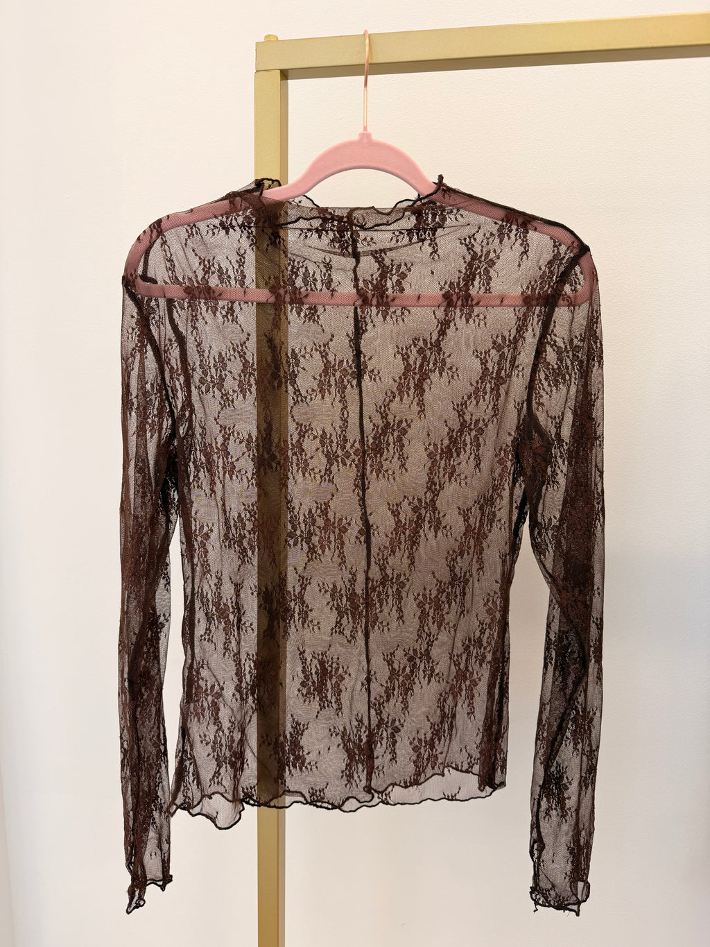 Long Sleeve All Over Lace Top