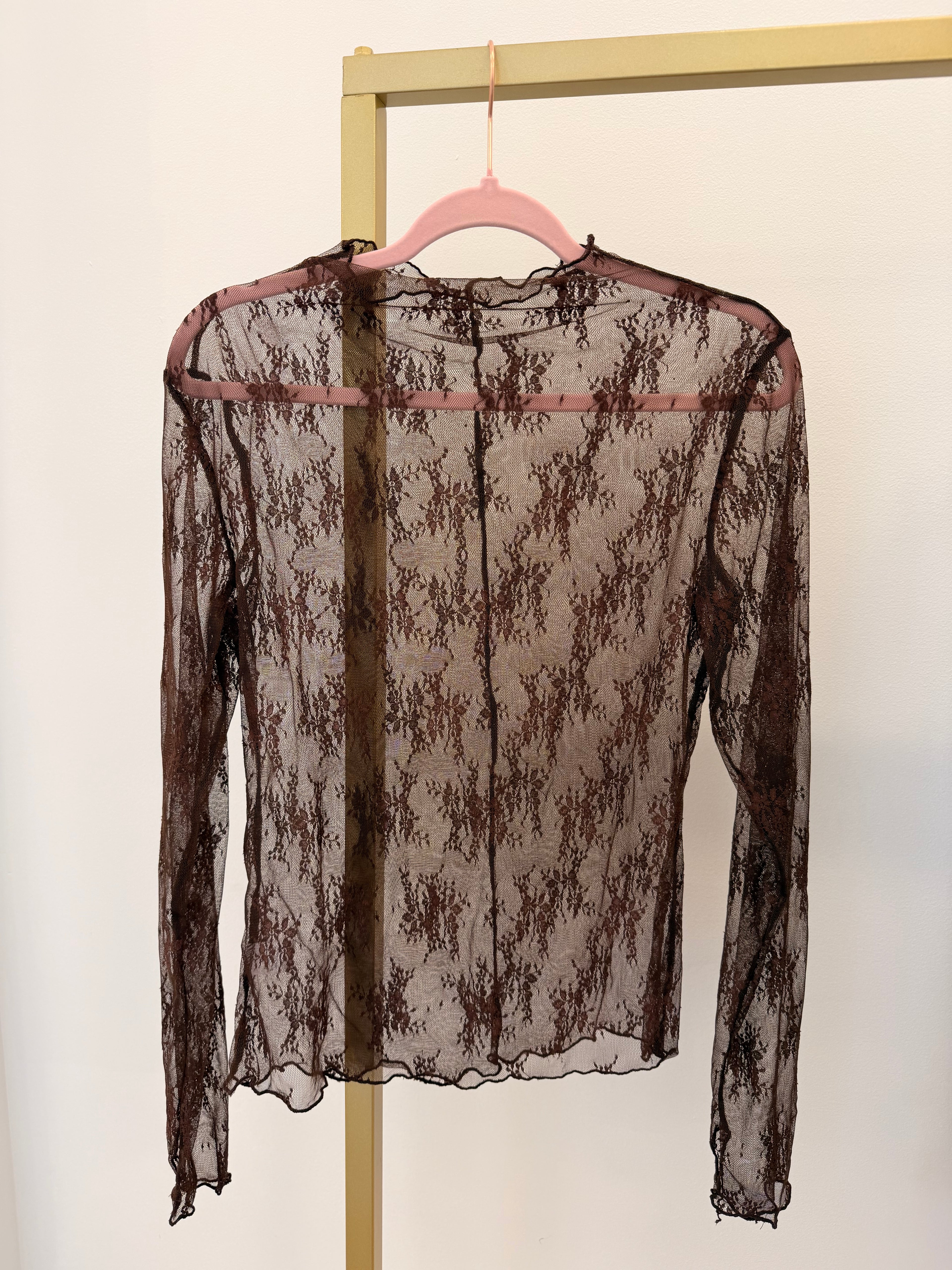 Long Sleeve All Over Lace Top