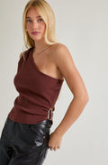 One Shoulder Buckle Top